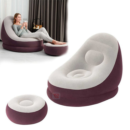 SILLÓN INFLABLE con Apoya Pies