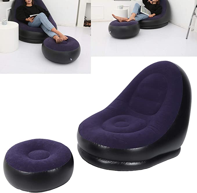 SILLÓN INFLABLE con Apoya Pies